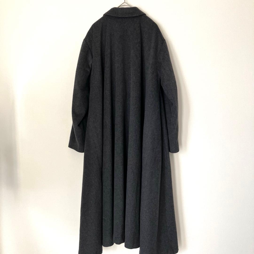ミズイロインド　mizuiroind ステンカラーフレアコート ロングコート