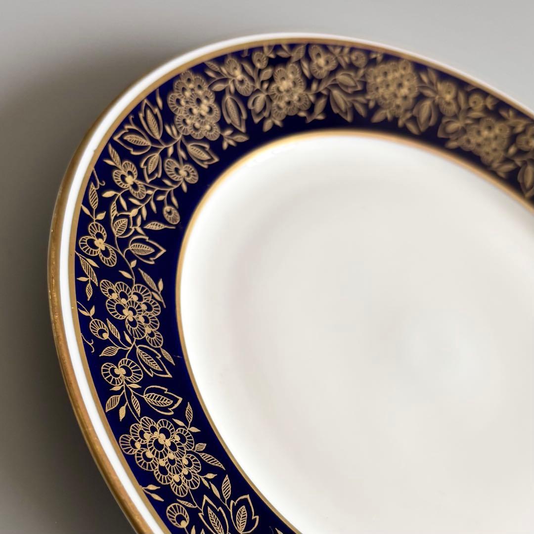 ドイツ製ヴィンテージ　Weimar　コバルトブルー　金彩花模様【稀少品・未使用】