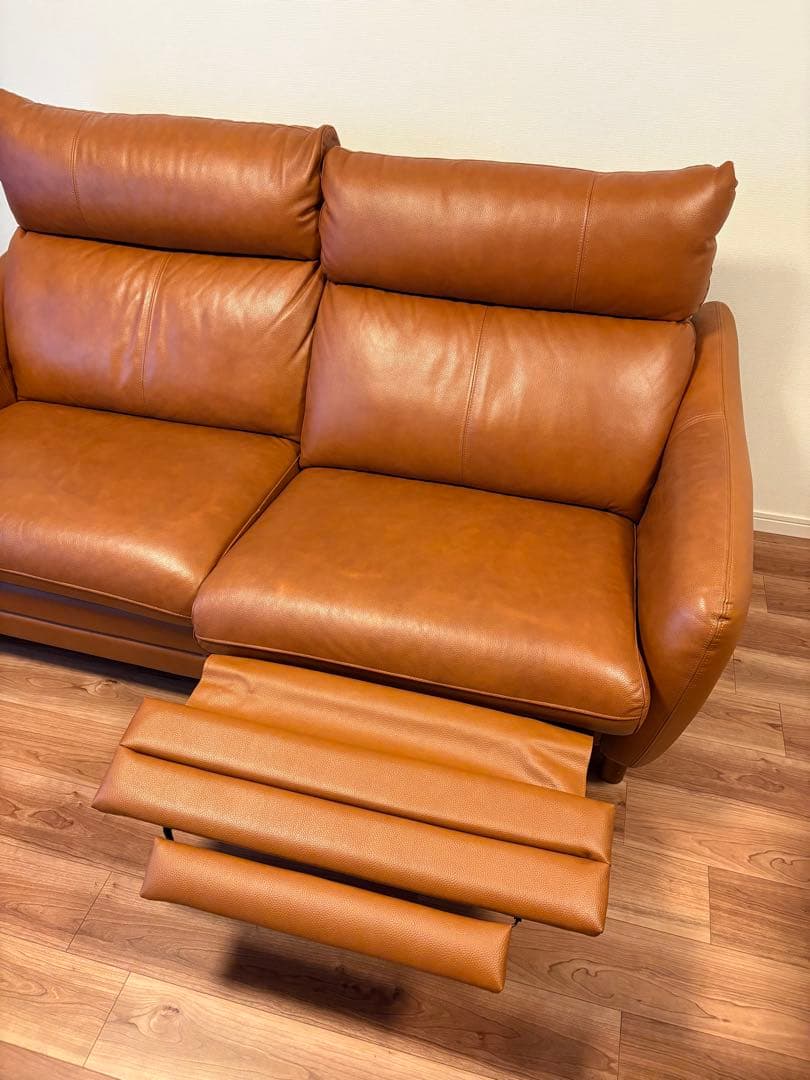 【中古】ヤマダデンキ　3人掛け電動ソファ「YES140003LBR3P」