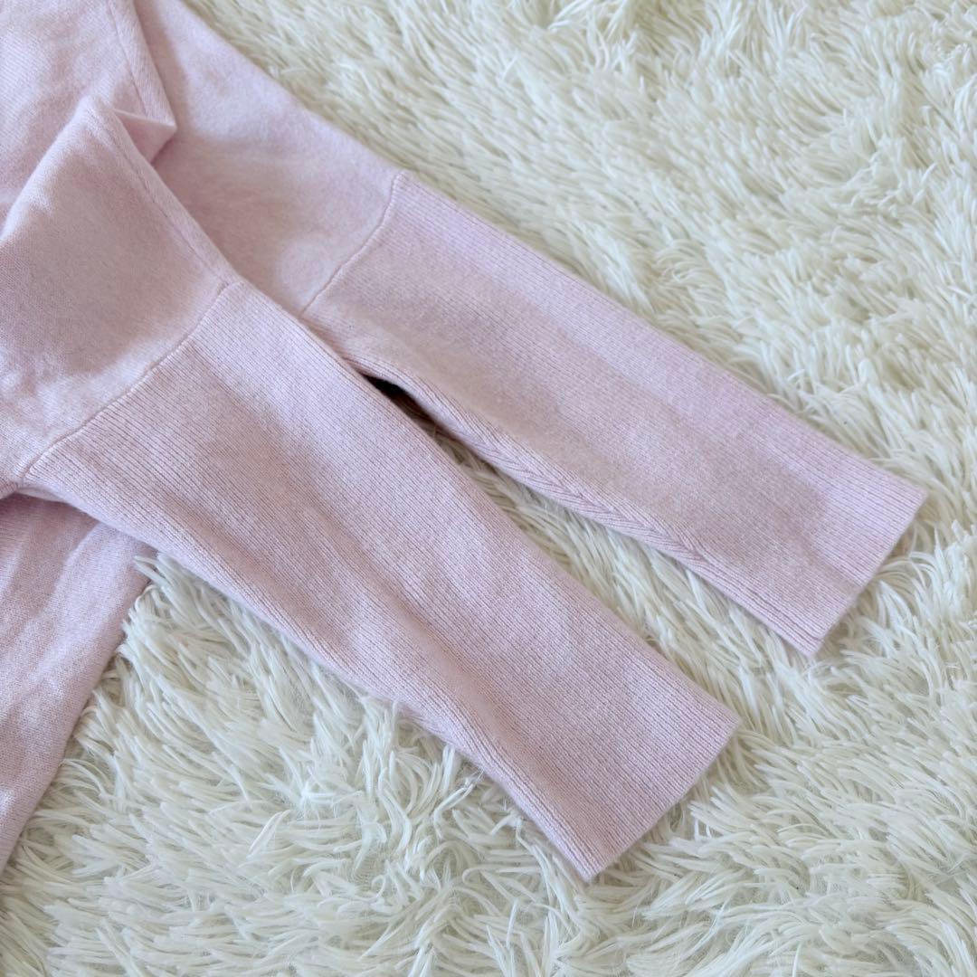 美品✨定価2.4万✴︎ビアズリー ビッグロングクルーニット　ピンク　オーバーサイズ