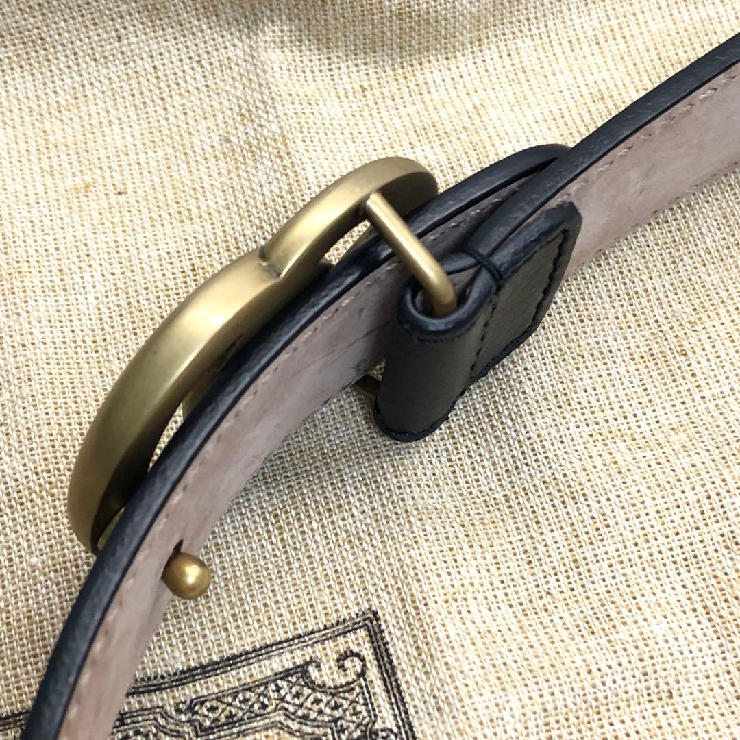 【現行✨保存袋付き】　GUCCI　ベルト　チルドレンズ　レディース　　ダブルG