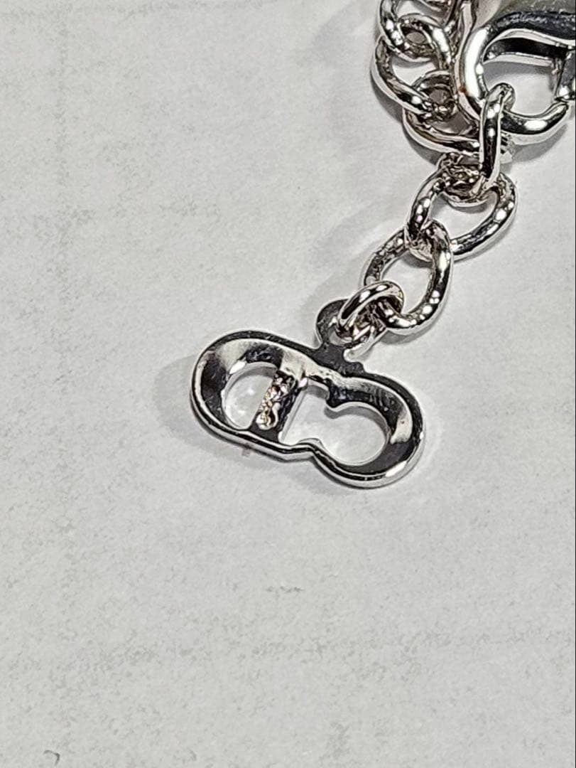 ChristianDior　ディオール　プレートロゴ　シルバー　ブレスレット