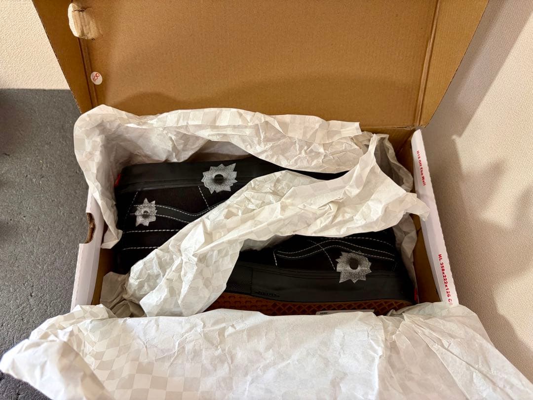 靴 Supreme Vans Nate Lowman Skate Mid 28.0