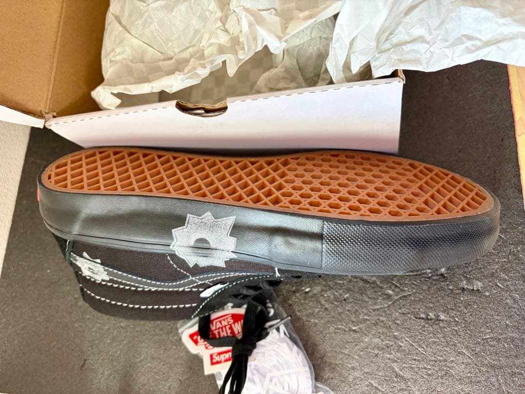 靴 Supreme Vans Nate Lowman Skate Mid 28.0