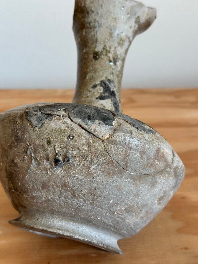 須恵器長頸壷 ［奈良時代］猿投 平安 考古 古美術 骨董