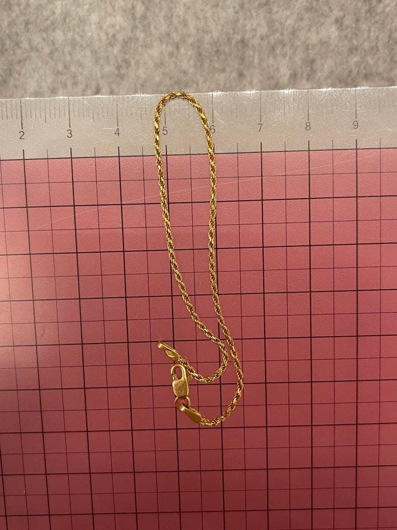 UNOAERRE K18YG ロープチェーン ブレスレット