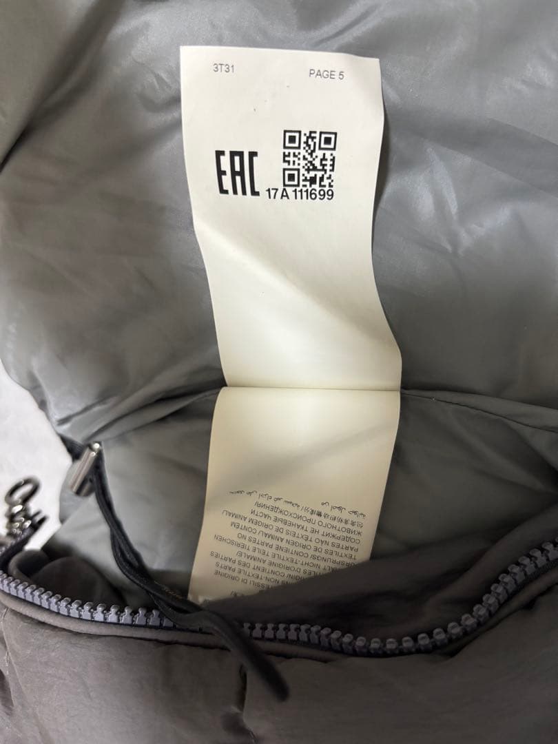 タトラス グレー ポリテアマ 01サイズ ダウンコート （定価15万）