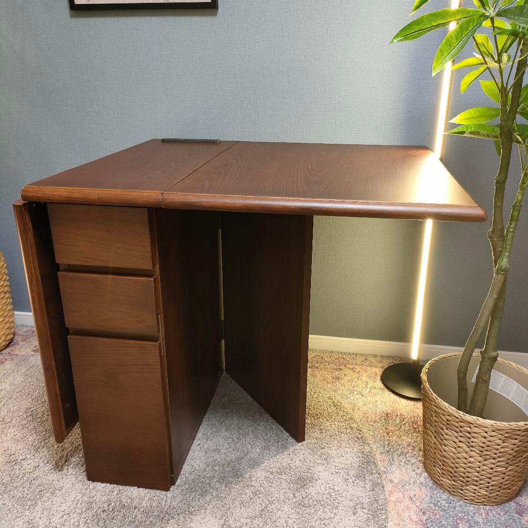 折りたたみ バタフライテーブル コンセントUSBポート付き