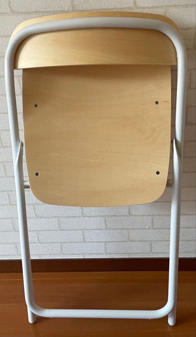 無印良品MUJIスチールパイプテーブル、チェア板座セット