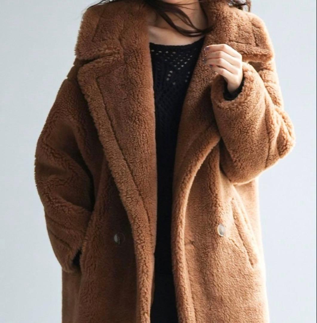 最終値下げ【未使用】SAISON DE PAPILLON ボアロングコート