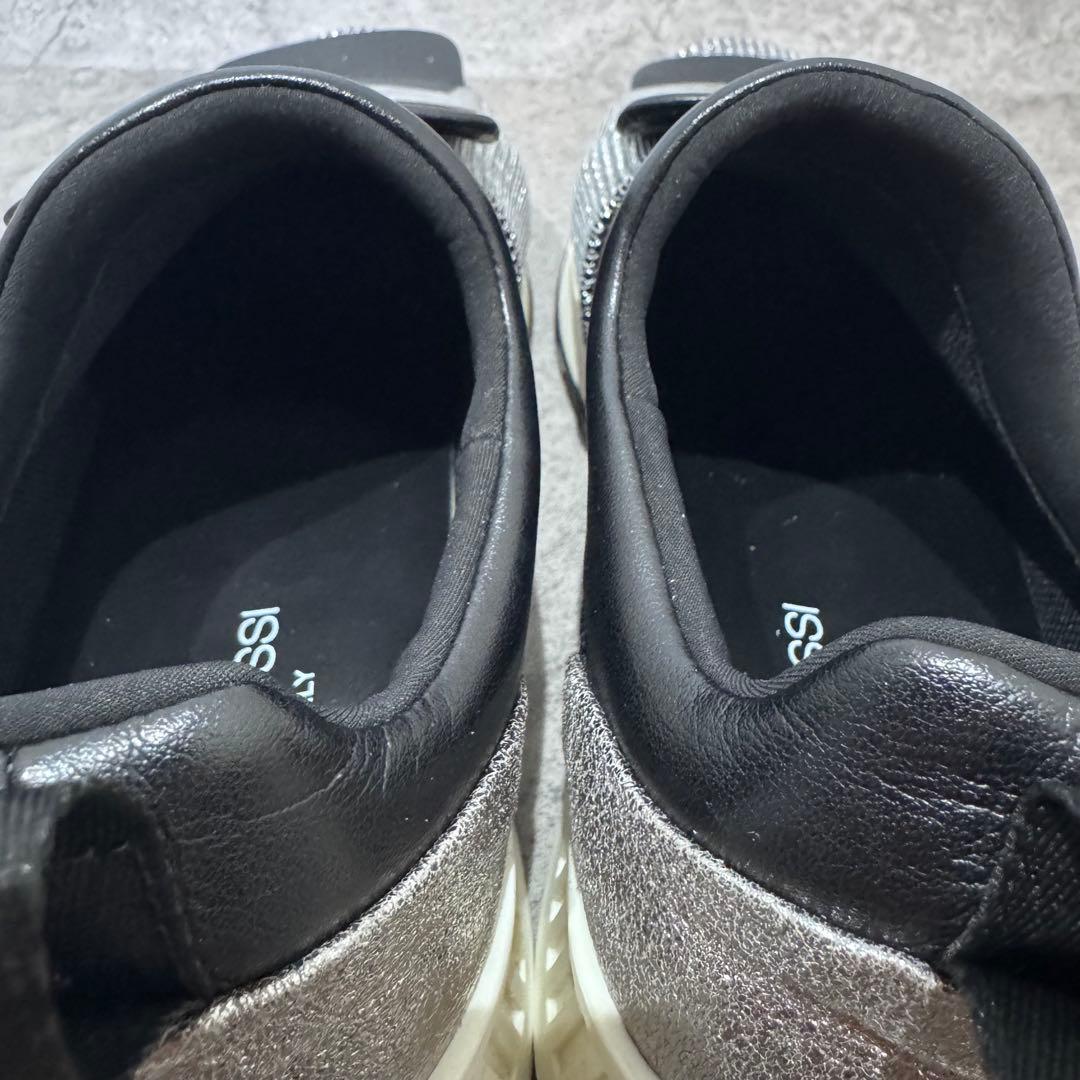 【極美品】Sergio Rossi SR1 39 グリッター　スニーカー　黒×銀