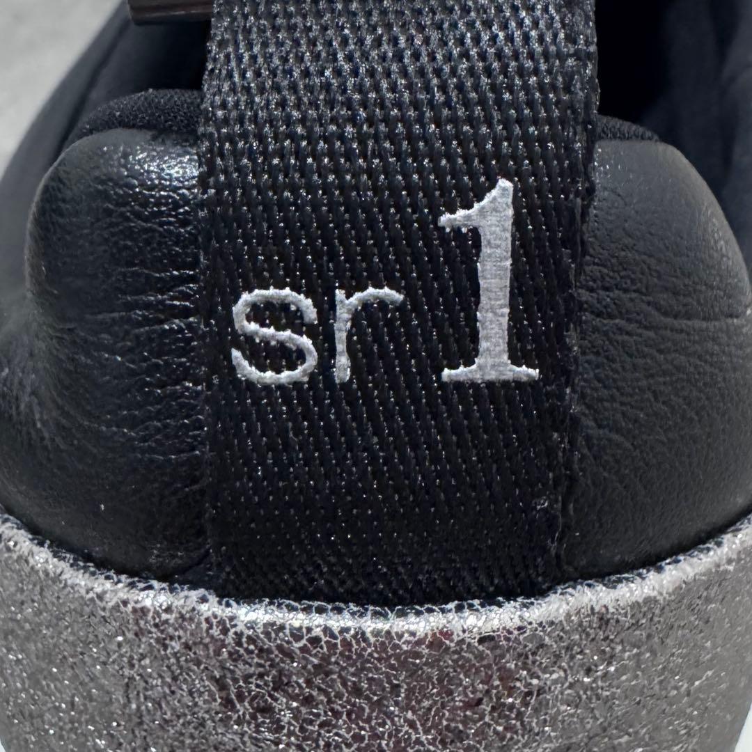 【極美品】Sergio Rossi SR1 39 グリッター　スニーカー　黒×銀