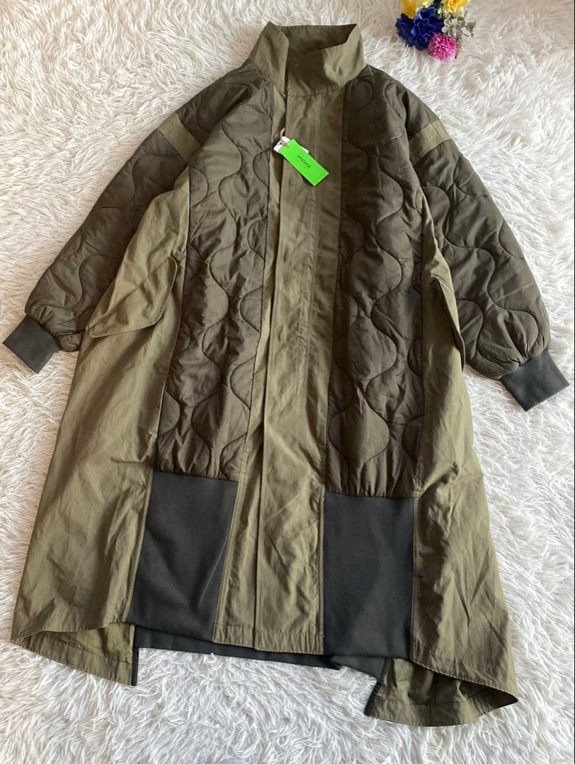 おたかetsinta エシンタ 切替マキシミリタリーコート ロングコート