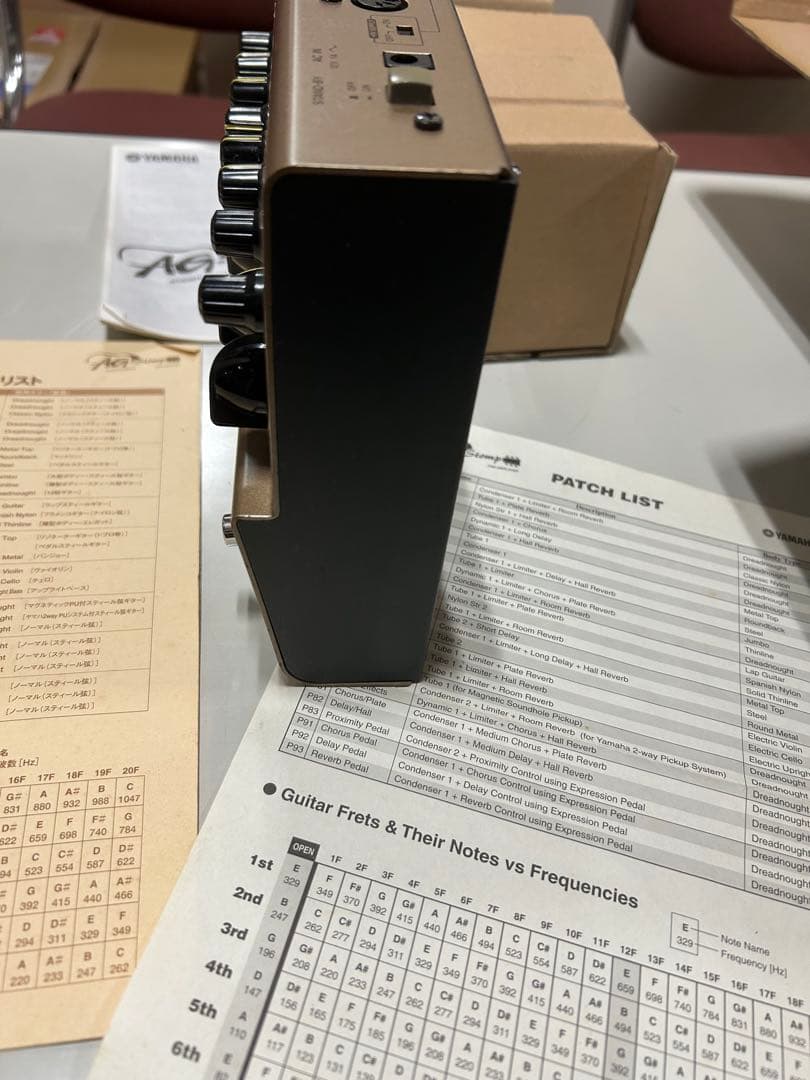 Yamaha AG Stomp アコースティックギター用エフェクター　箱あり