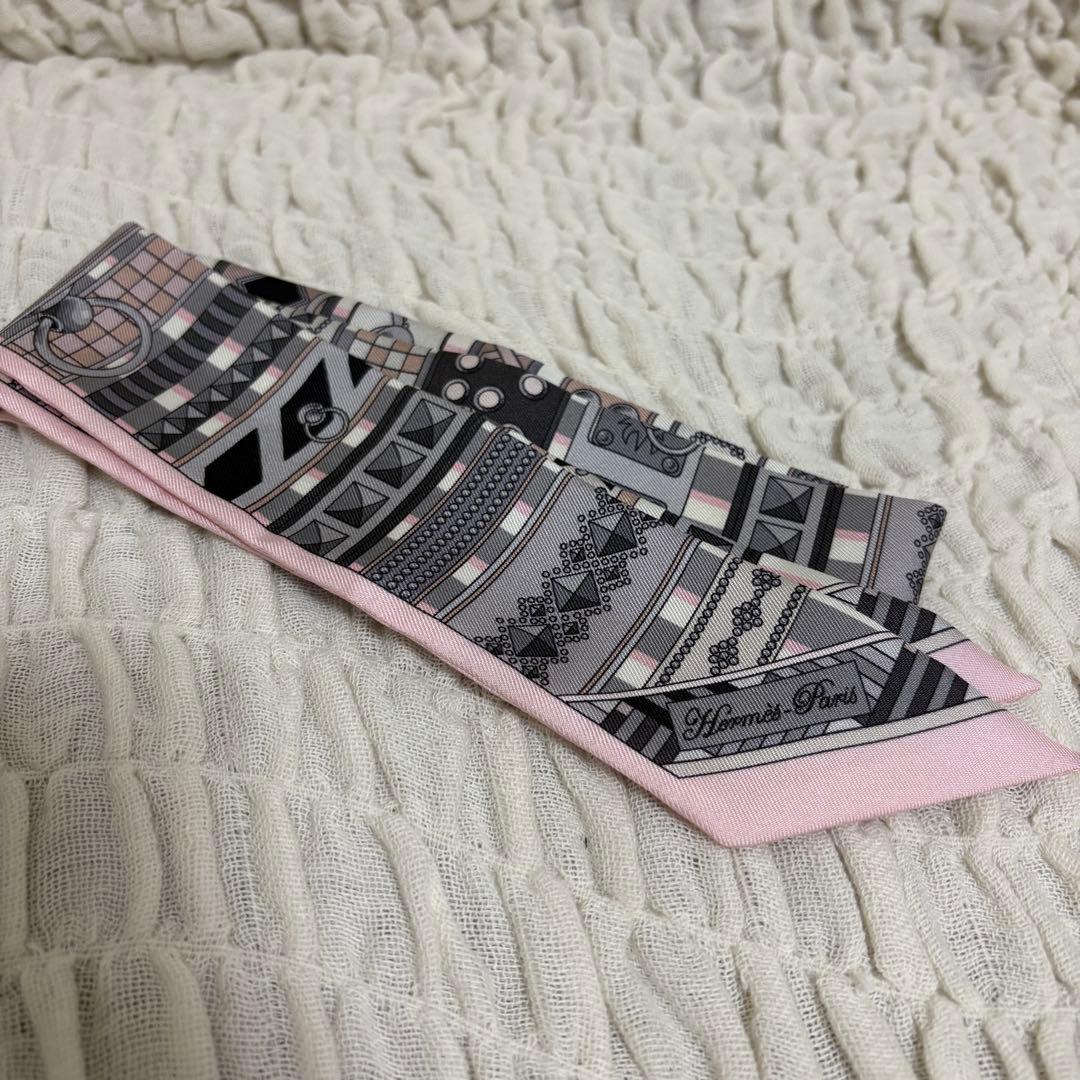 エルメス　ツイリー　ピンク系