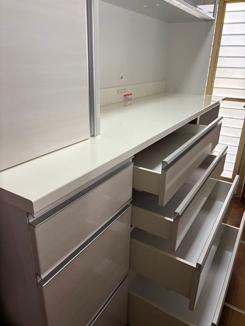 【美品】食器棚180cm 大型　1/8まで