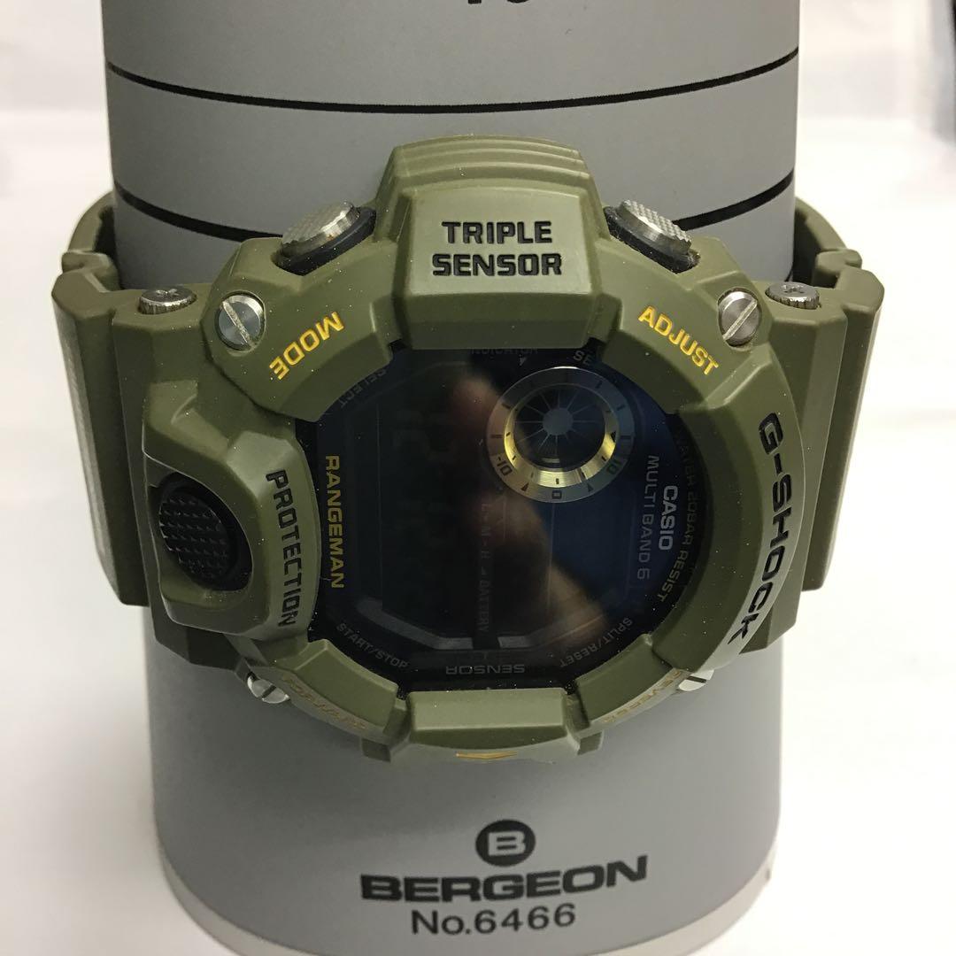 ❣️CASIO カシオ❣️G-SHOCK レンジマン　ソーラー電波オリーブグリーン