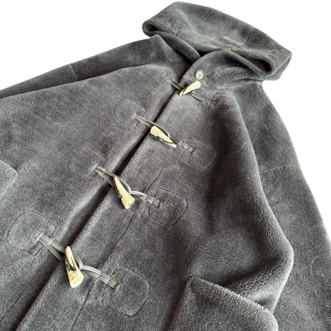 22AW FURFUR ボアダッフルコート ロング フーデッドコート グレー