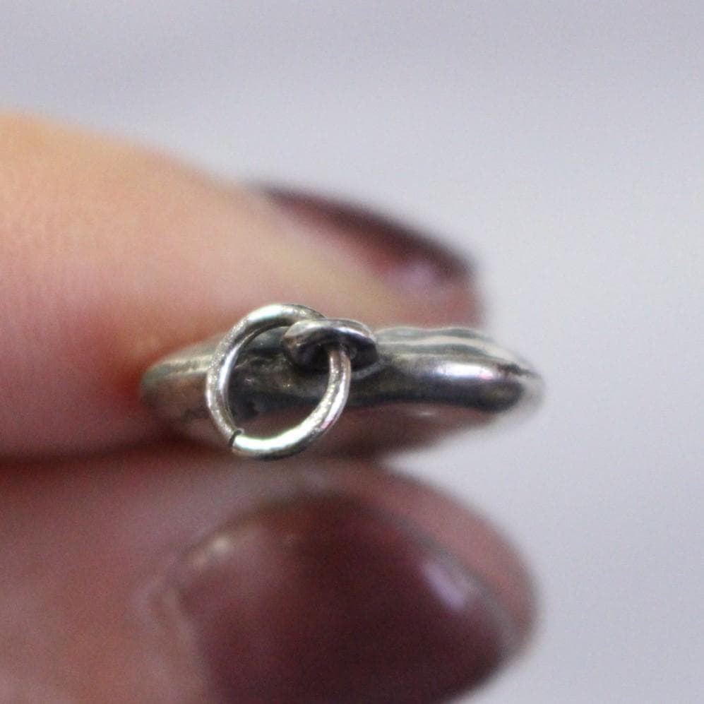 40s　スウィートハートジュエリー　パフィハート　ギフトに　シルバー　リボン