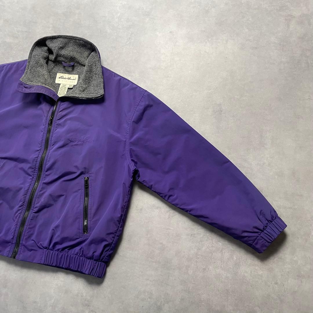 90s Eddie Bauer warm-up jacket purple 短丈