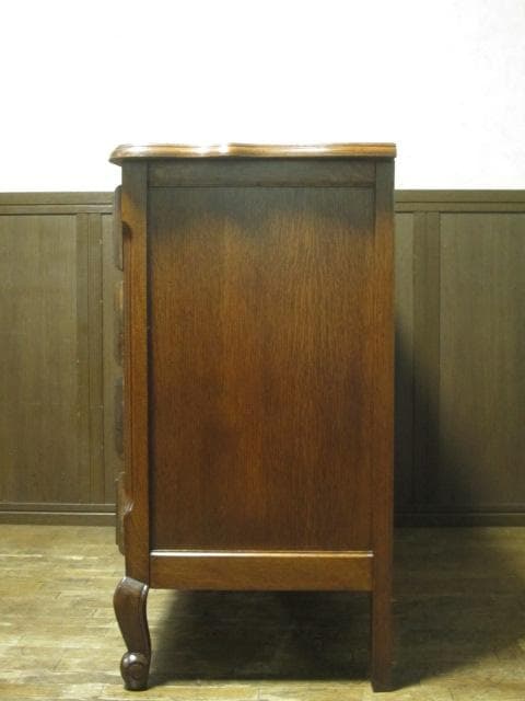 ルーマニア製 オーク材 猫脚 クラシック 8ドロアー サイドボード チェスト