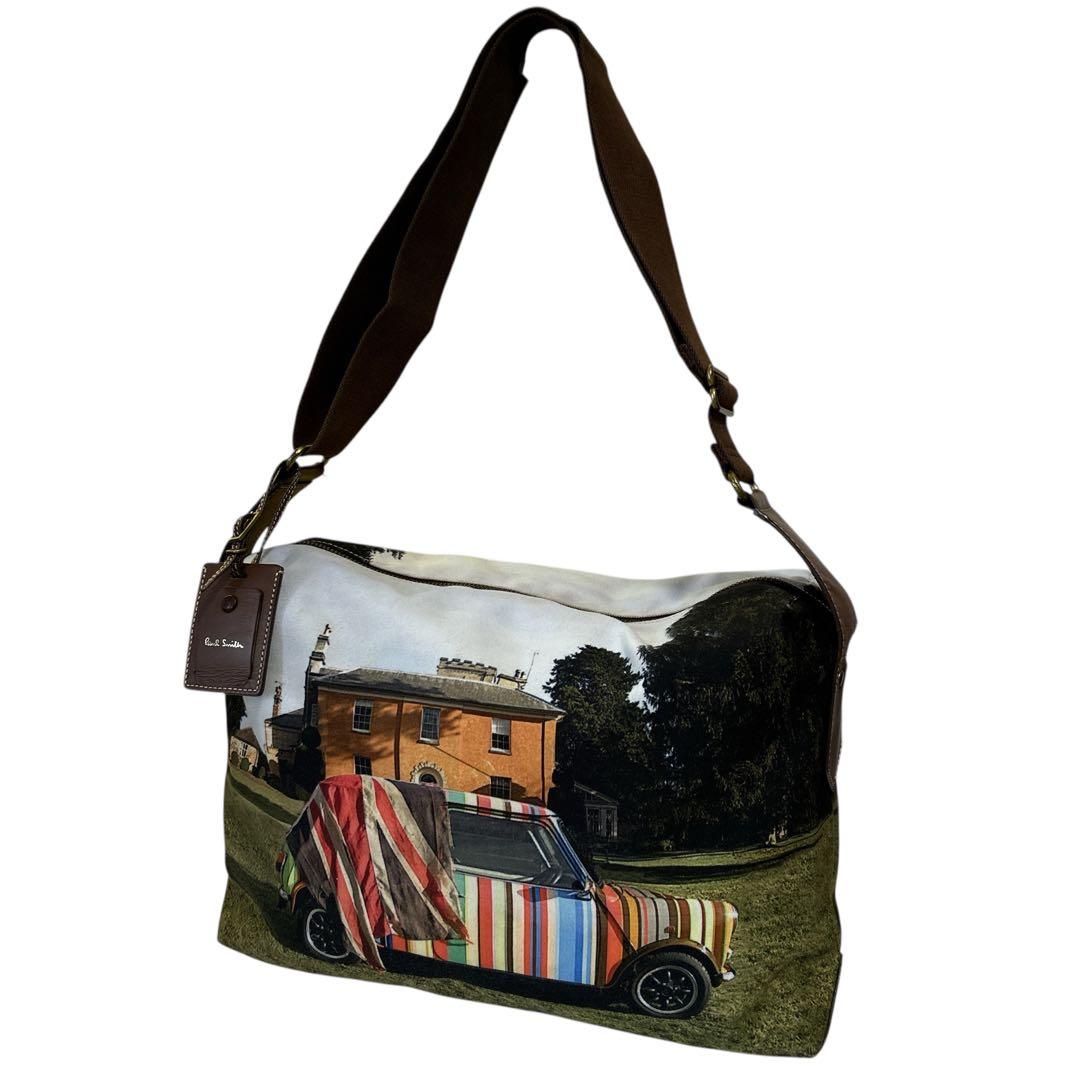 Paul Smith ショルダー バッグ ミニクーパープリント マルチストライプ