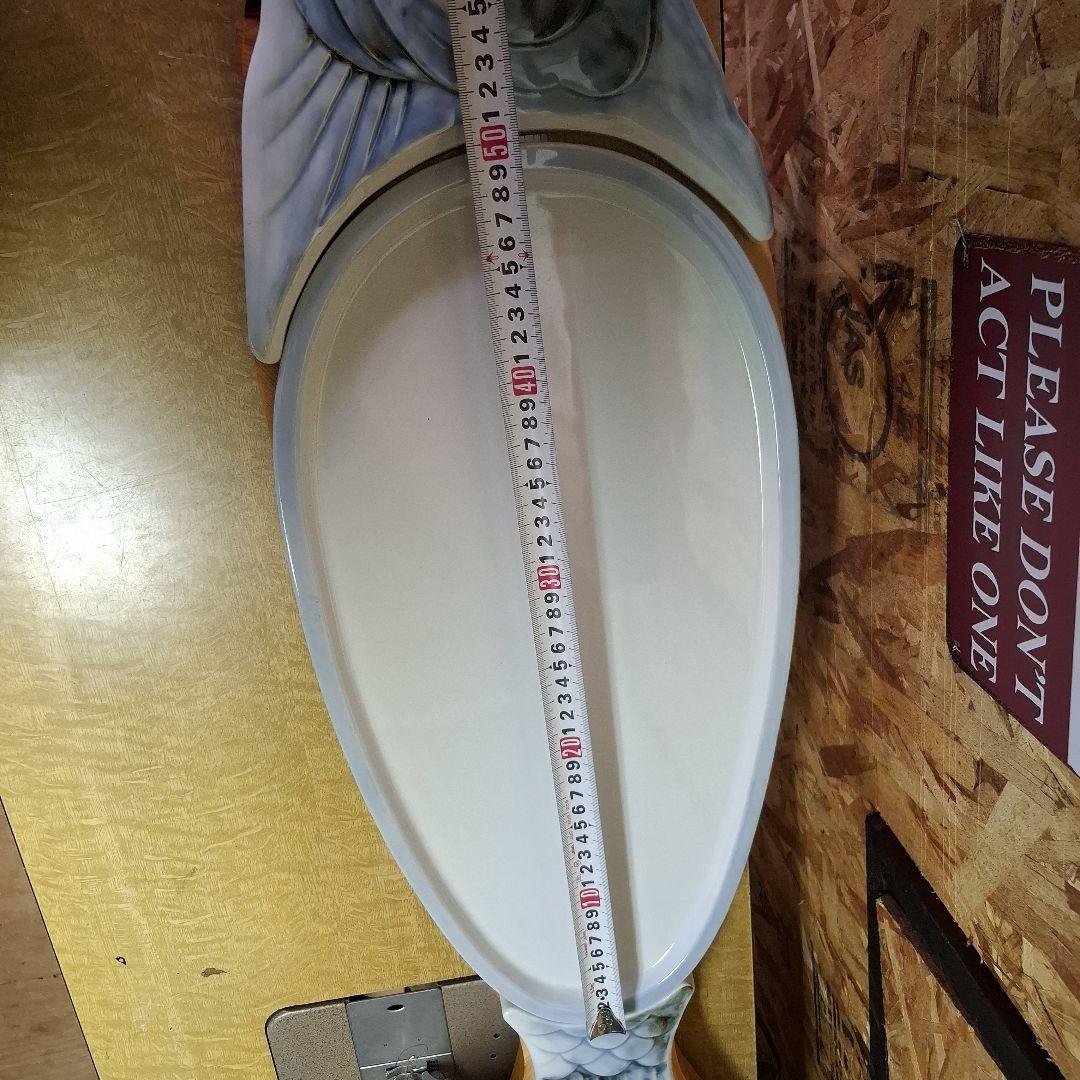 魚型陶器プレート　刺身盛り　大皿