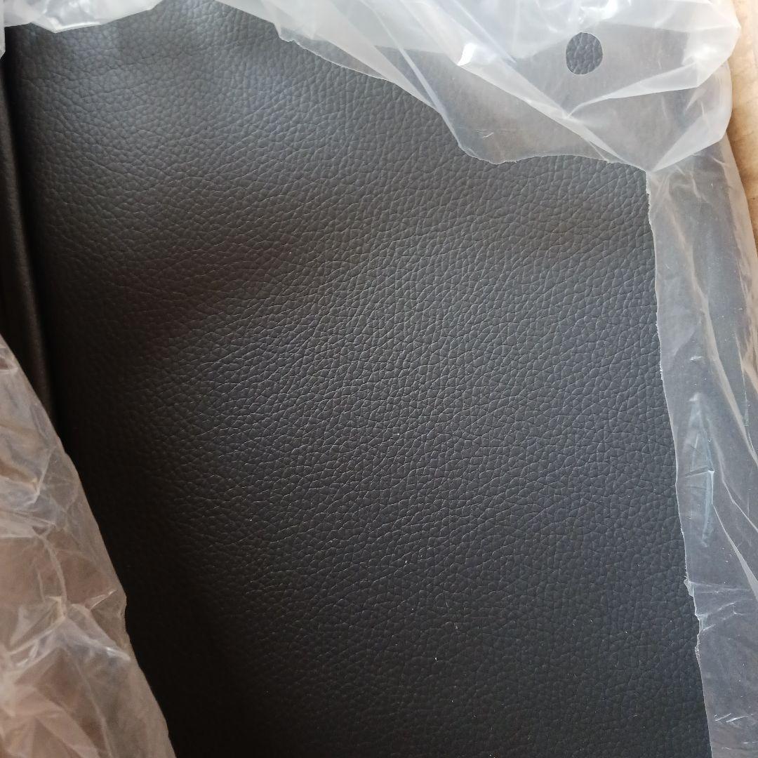 オットマン スツール 椅子 PVCレザー ソファー 1人掛け 黒　つ300