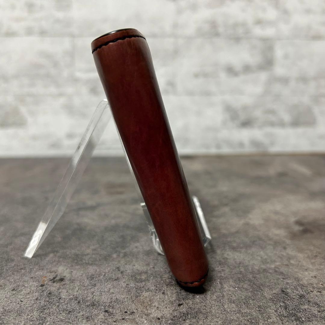 YUHAKU ユハク グラデーション レザー 二つ折り財布 ブラウン ネイビー