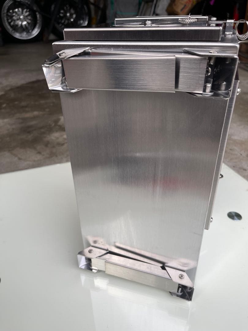 訳あり品 薪ストーブ 3面ガラス ステンレス アウトドア キャンプ 新品未使用