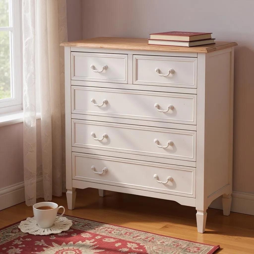 【新品・未使用】　ブロカントシリーズ　チェスト　チェスト　洋タンス