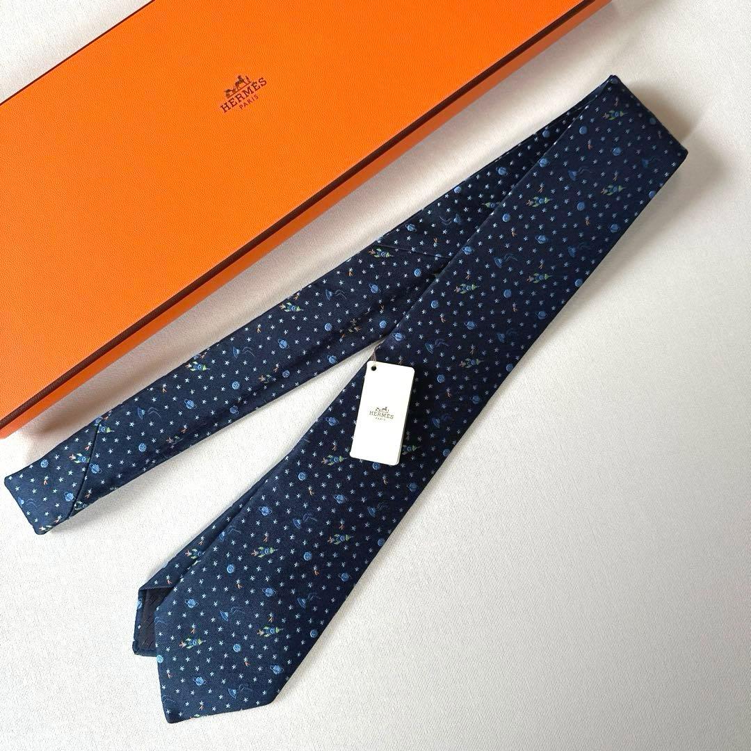 エルメス ネクタイ《ヴェール・ランフィニ》 新品 未使用