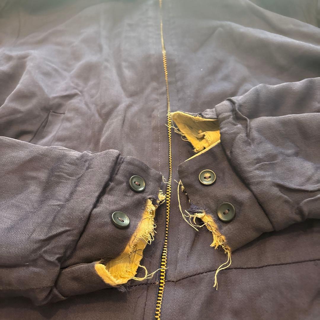 ギャバジャン　カスリ　50s リバーシブル　ジャンク　ヴィンテージ