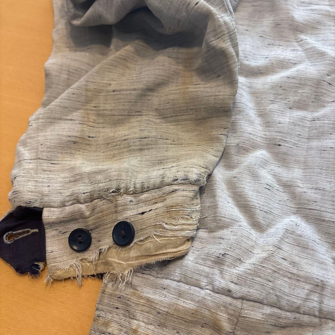 ギャバジャン　カスリ　50s リバーシブル　ジャンク　ヴィンテージ