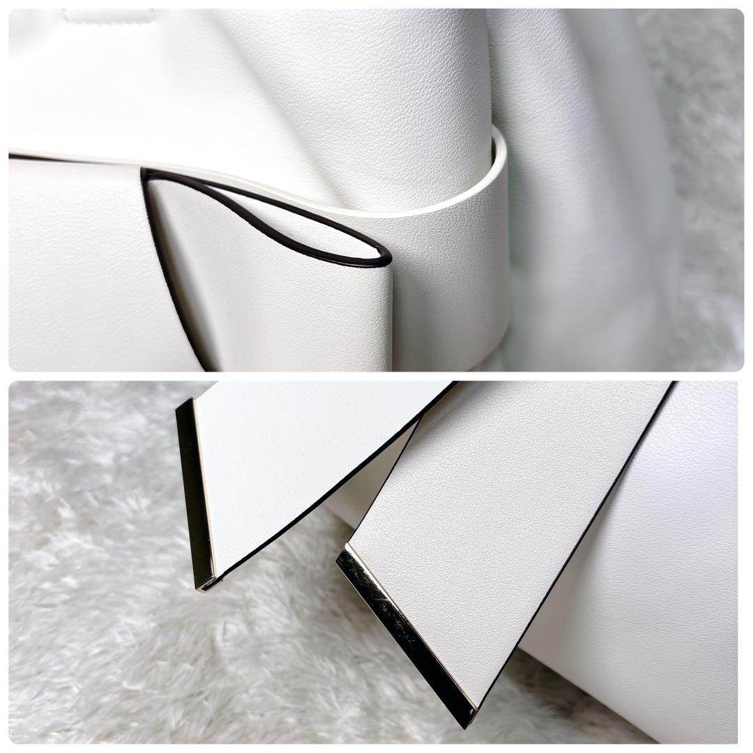 RANDA ランダ リボントートバッグ ホワイト 白 A4対応