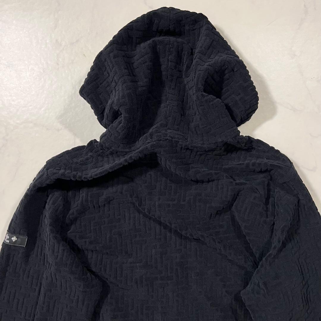 タトラス DOVINO 2024年製 ダブルジップ パーカー 黒 ブラック M