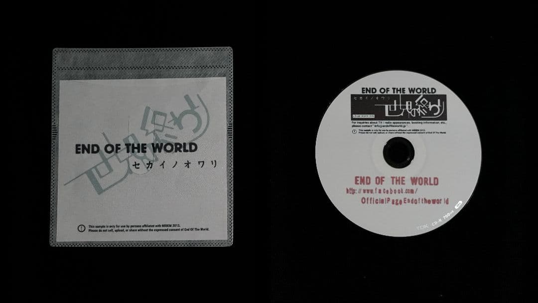 【激レア】End Of The World (セカオワ) プロモーションCD