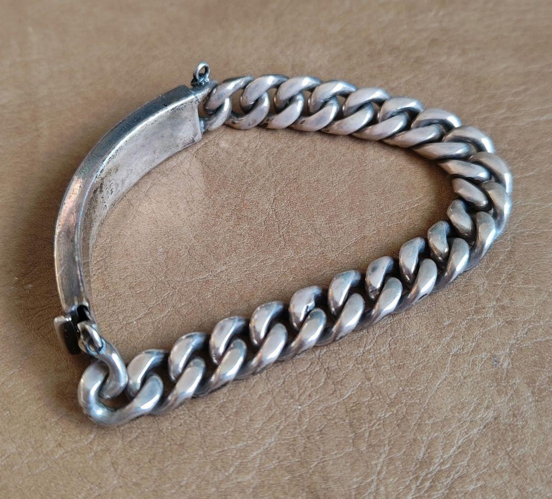 silver925製IDブレスレット◎mexico◎メキシカンジュエリー◎