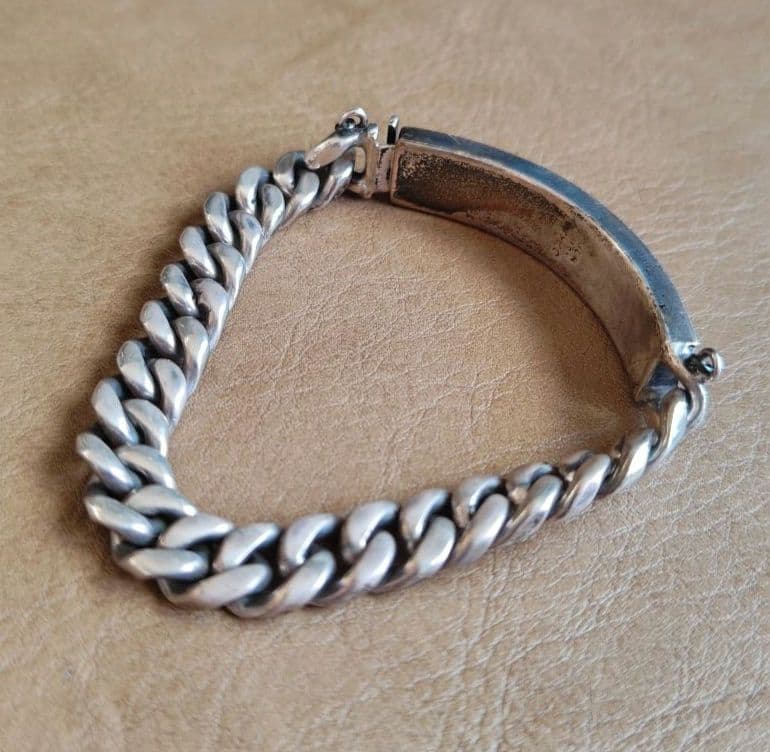 silver925製IDブレスレット◎mexico◎メキシカンジュエリー◎