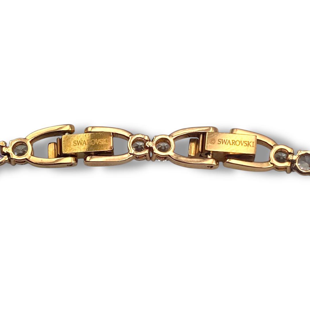 極美品 スワロフスキー ブレスレットTENNIS DELUXE ラインストーン