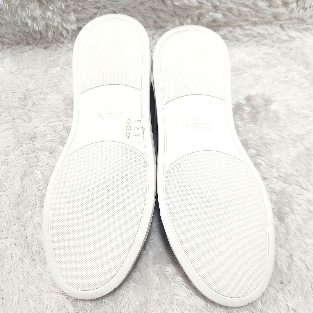 【使用感少】ZEGNA TRIPLE STITCH スウェード スニーカー
