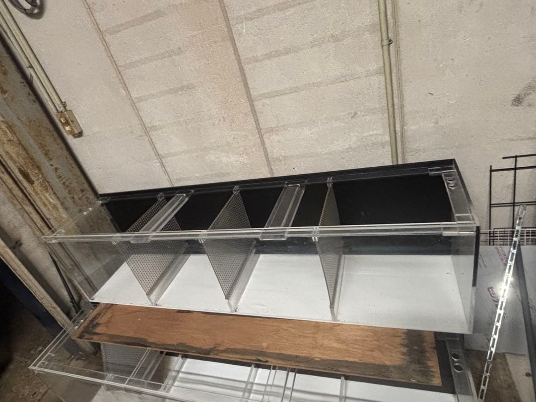 送料込み　約1800 400 450 白黒　アクリル水槽　エイ　生簀　爬虫類