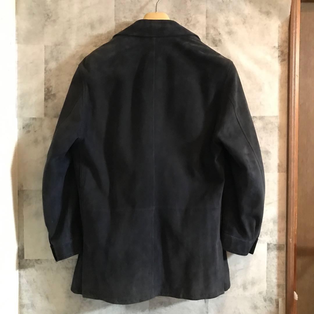 Salvatore Ferragamo ダークブルー スエードジャケット
