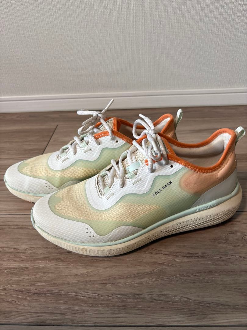 ココ コールハーン ゴルフシューズ 24.5 7 1/2ホワイト/オレンジ