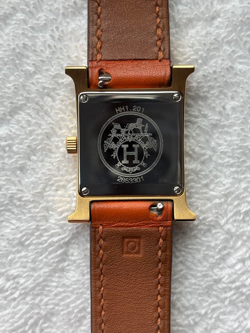 HERMES エルメス HH1.201 Hウォッチ 新型文字盤 新品仕上げ済み