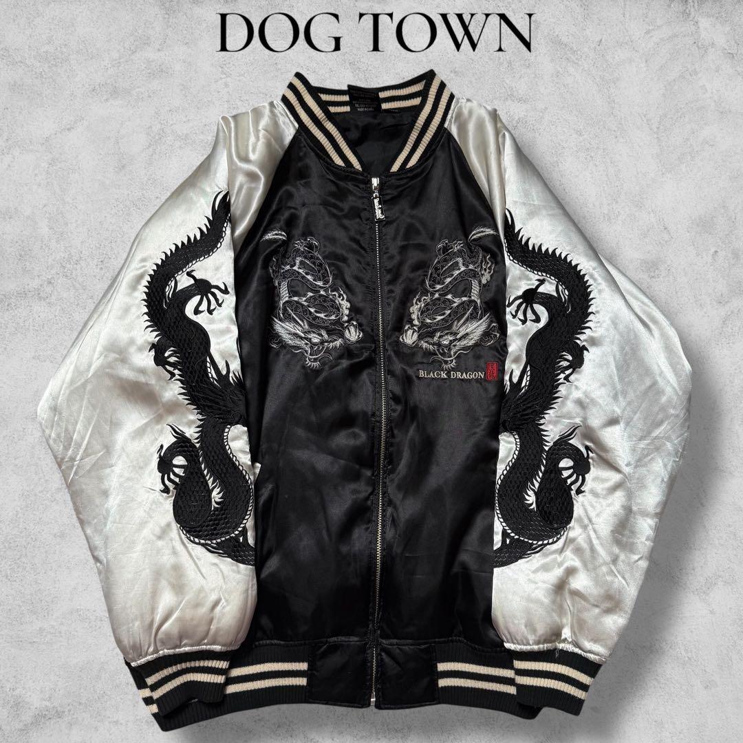 DOGTOWN　ドッグタウン　スカジャン　黒龍　BLACK DRAGON　刺繍