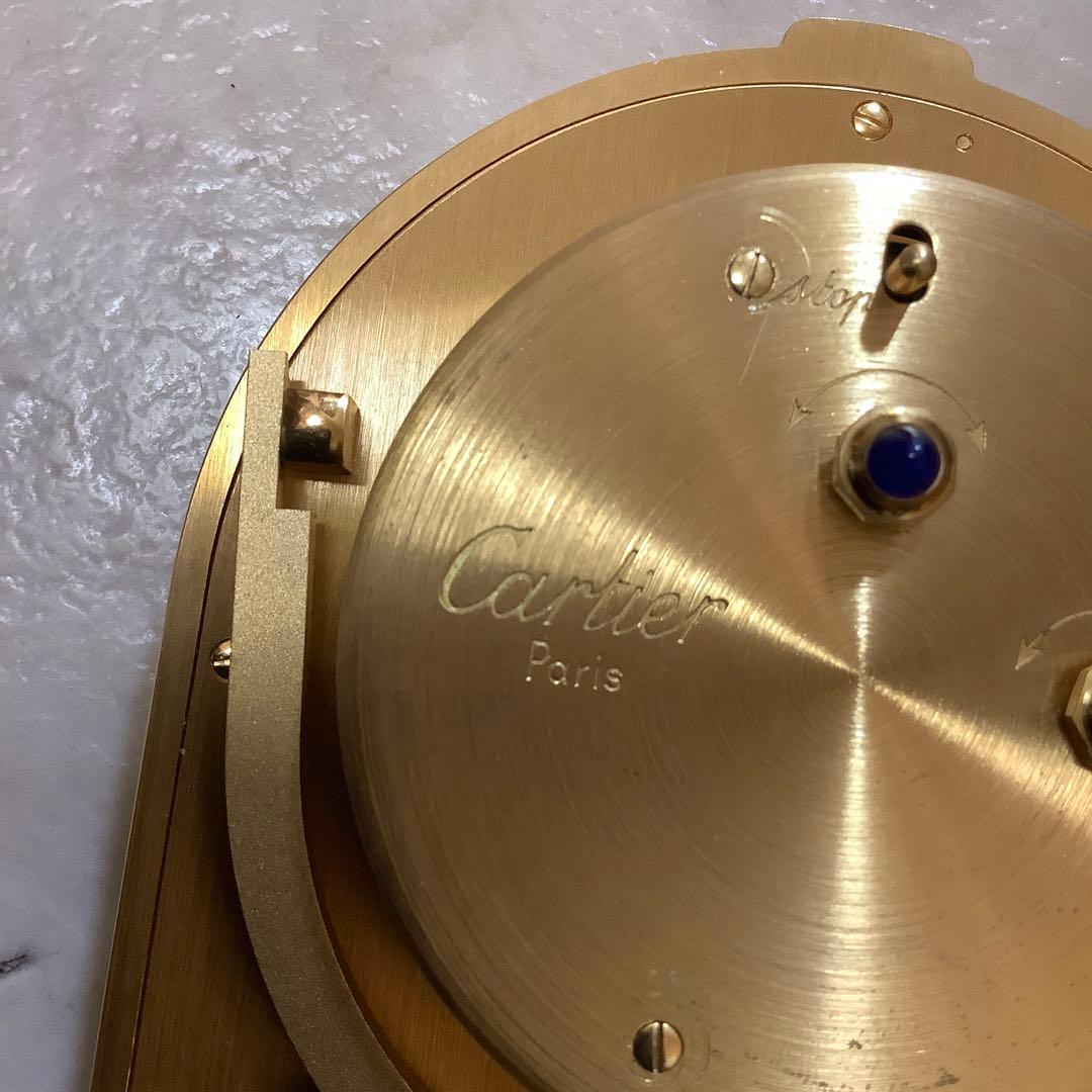 【ヴィンテージ・レア美品】Cartier テーブルクロック 置時計