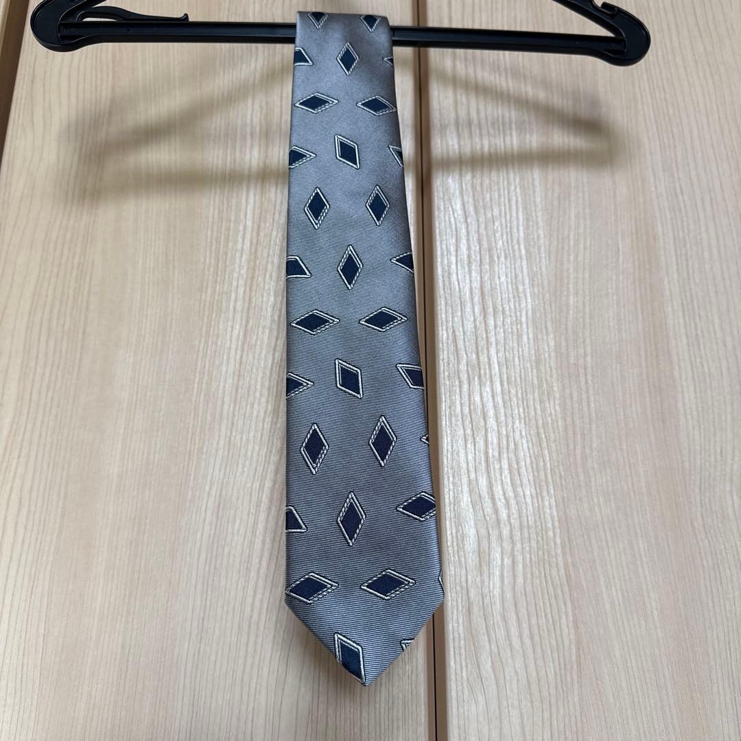 新品/FRANCO BASSI ダイヤモンドパターン ネクタイ