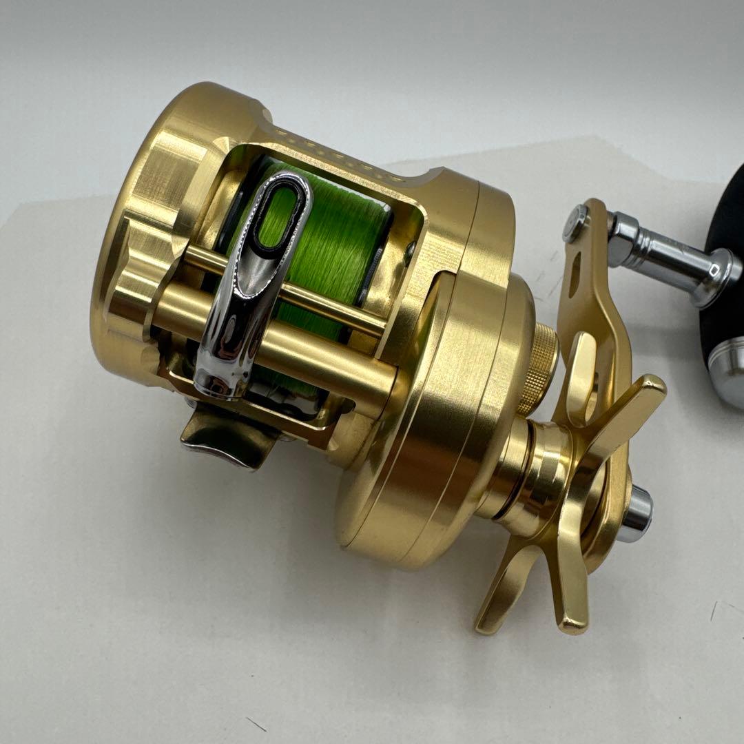 【美品・即使用可】15オシアコンクエスト301HG PE600m ハンドル交換済