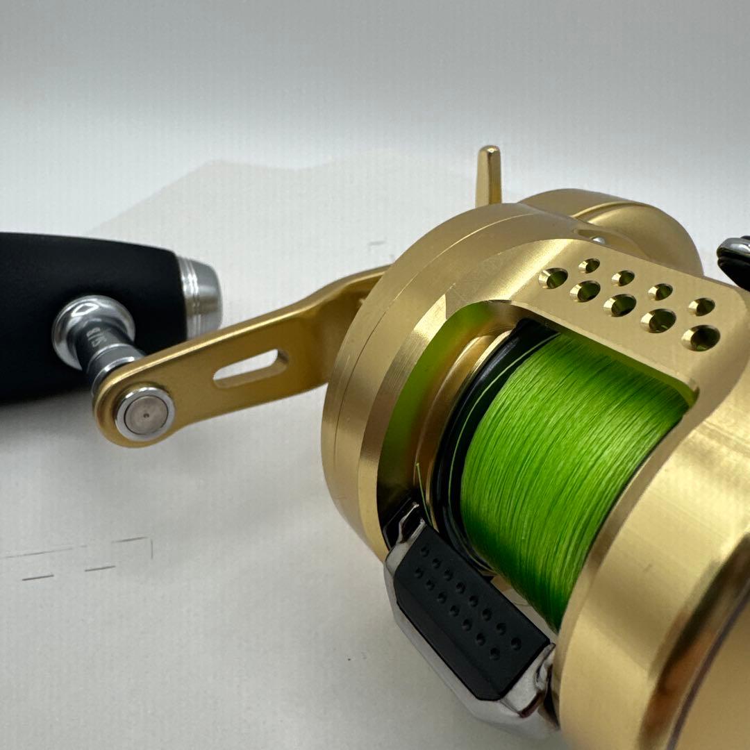 【美品・即使用可】15オシアコンクエスト301HG PE600m ハンドル交換済